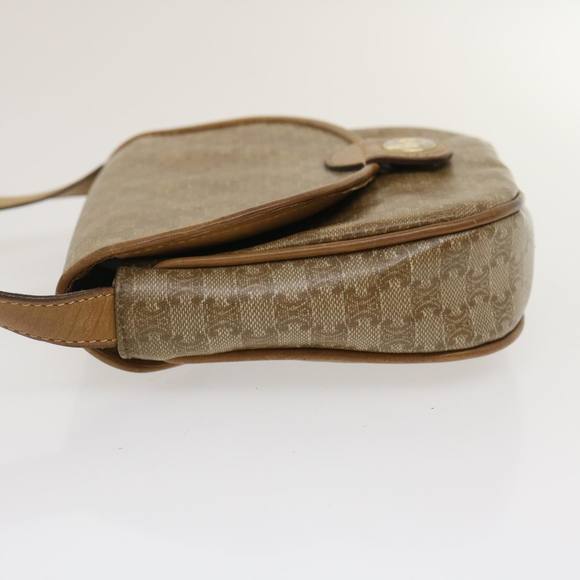 CELINE Macadam Canvas Shoulder Bag Beige Auth 29662 - Picture 4 of 16